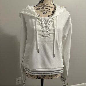 NWT Lovely White Umbro Hoodie Size Large